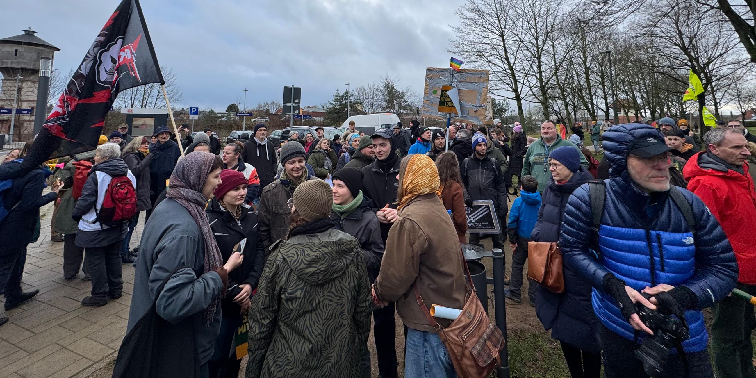 Proteste gegen Rechtsextremismus in Grevesmühlen