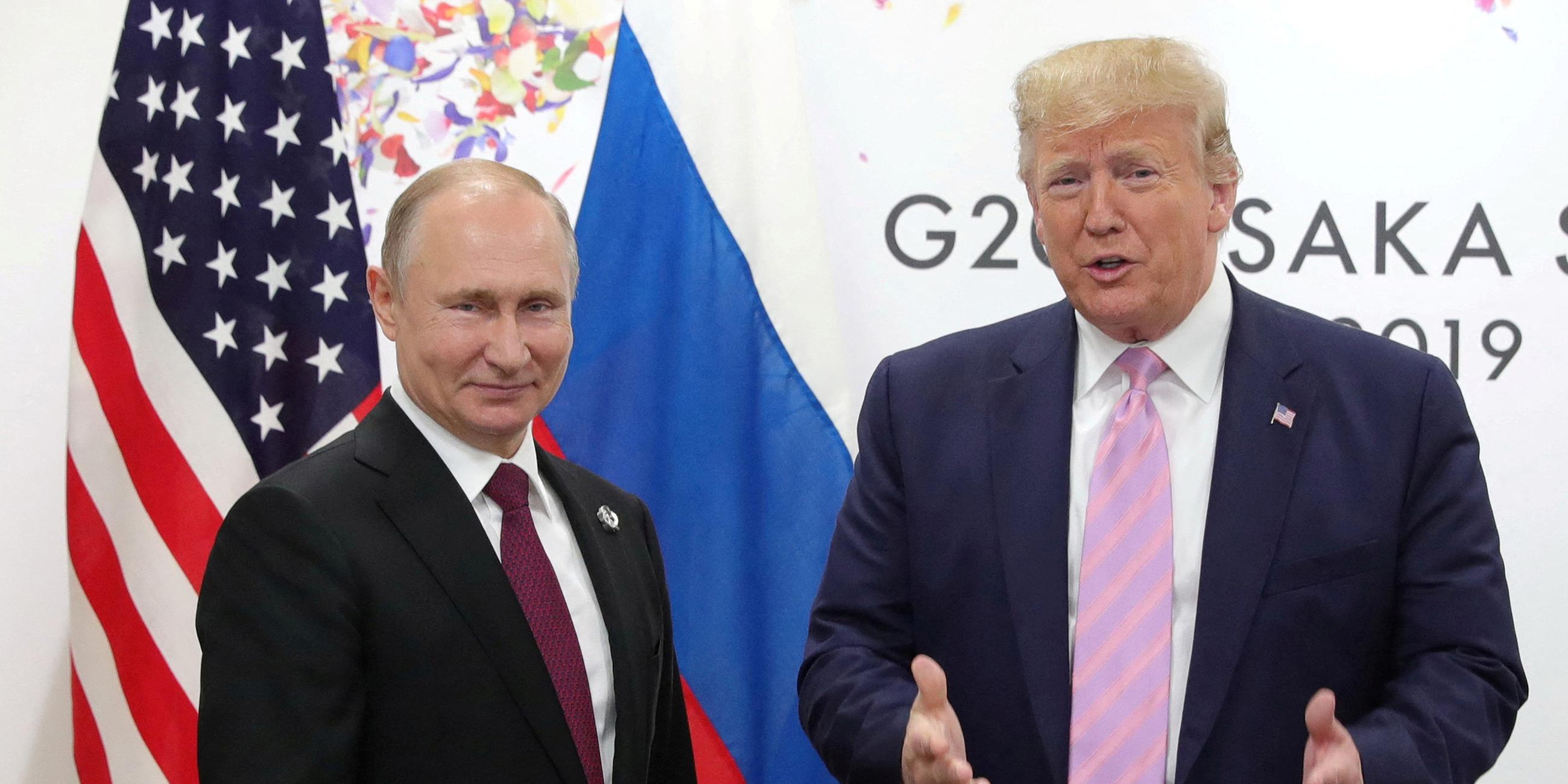 Wladimir Putin und Donald Trump 2019