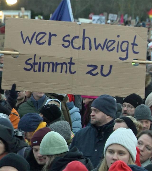 Demonstrationen gegen Rechts