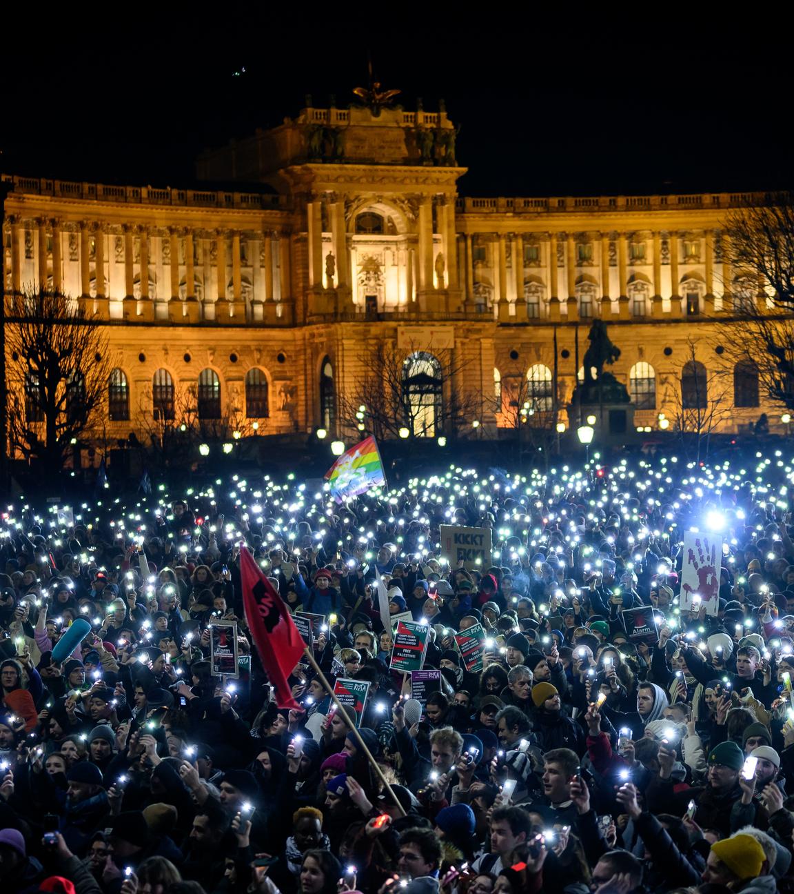 Proteste in Wien.