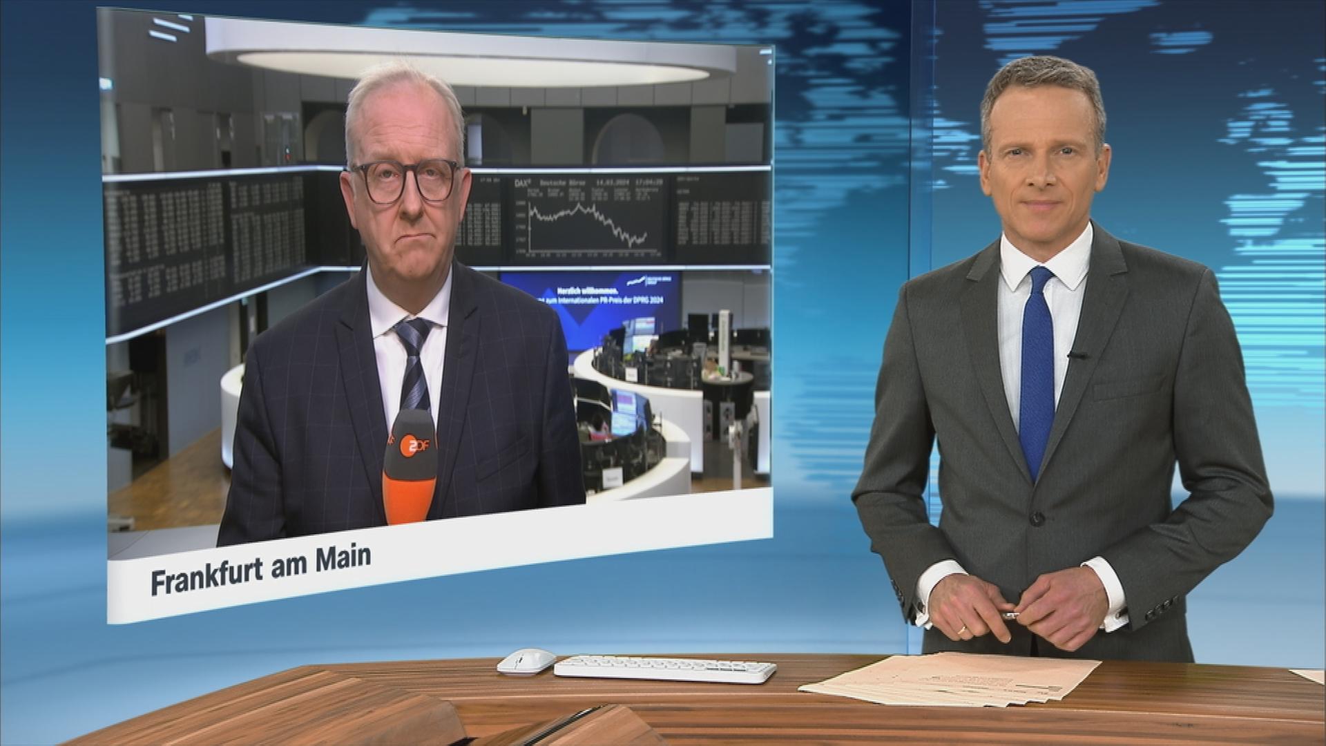 ZDF-Börsenexperte Frank Bethmann in Frankfurt am Main.