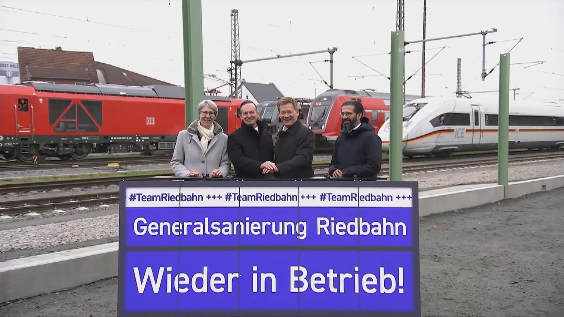 Riedbahn nach Sanierung wieder geöffnet