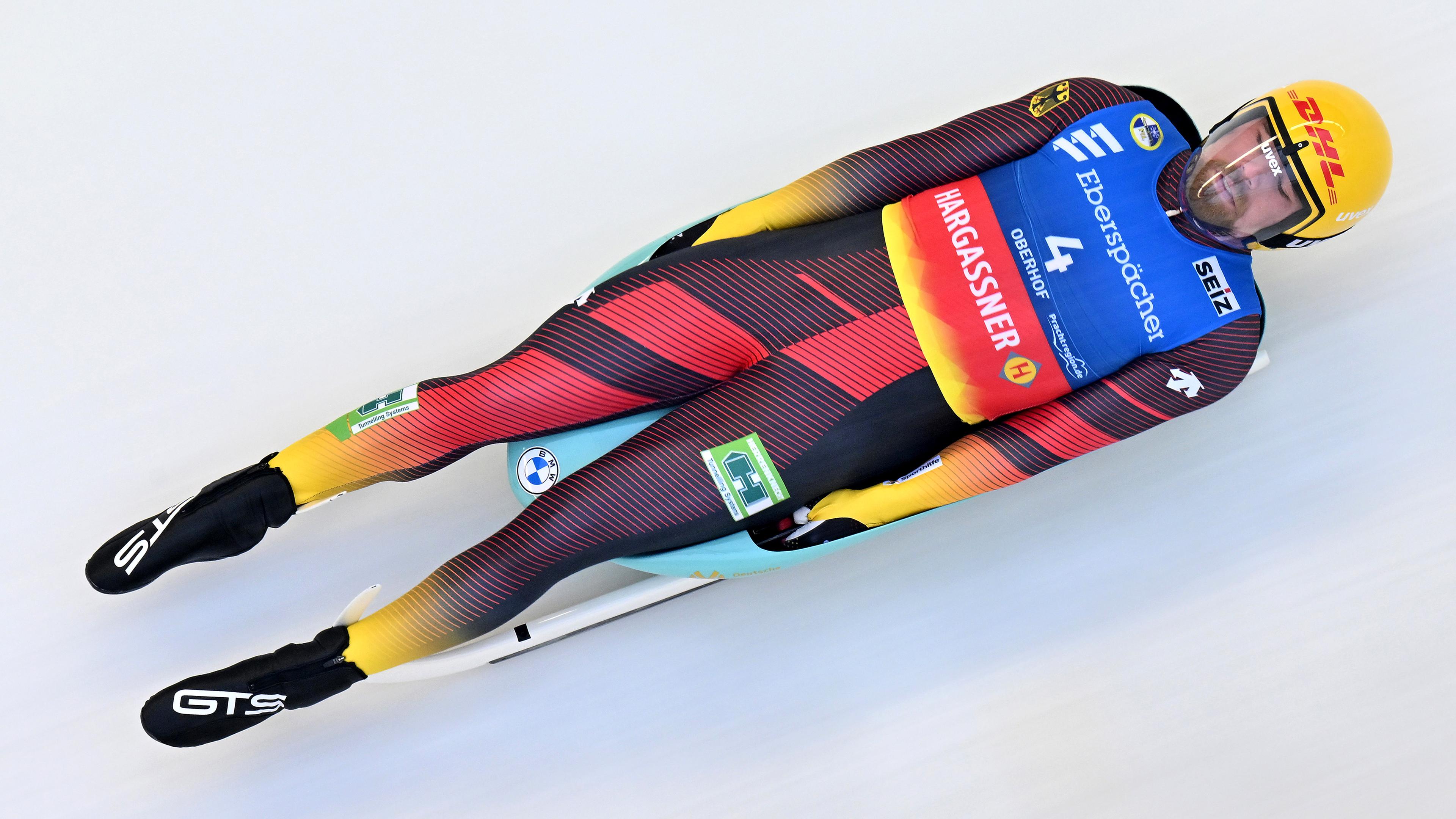 Rodel-Weltcup Oberhof: David Nößler, aufgenommen am 15.12.2024 