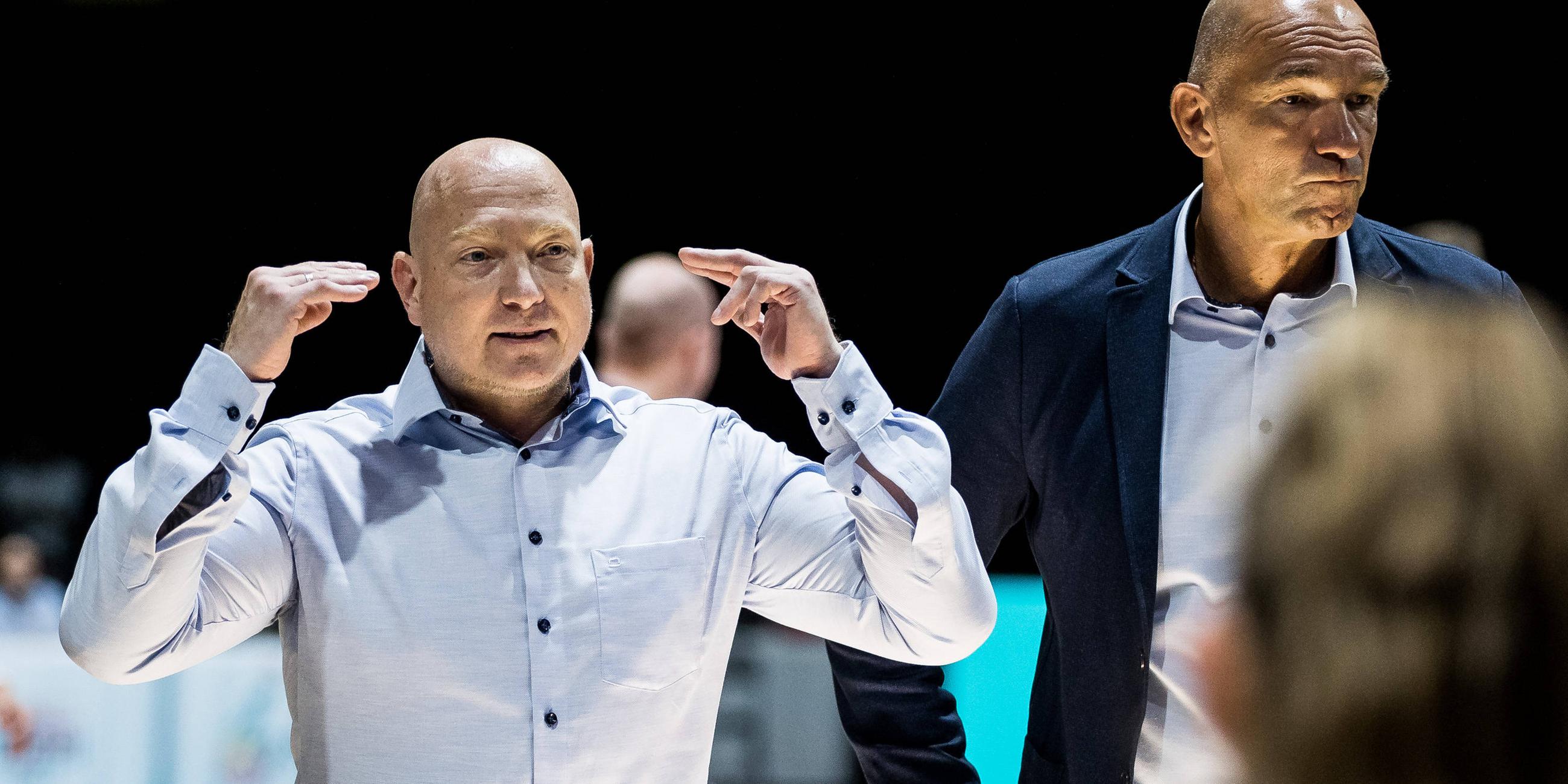 Rollstuhlbasketball-Bundestrainer Dirk Passiwan mit Co-Trainer Ralf Neumann