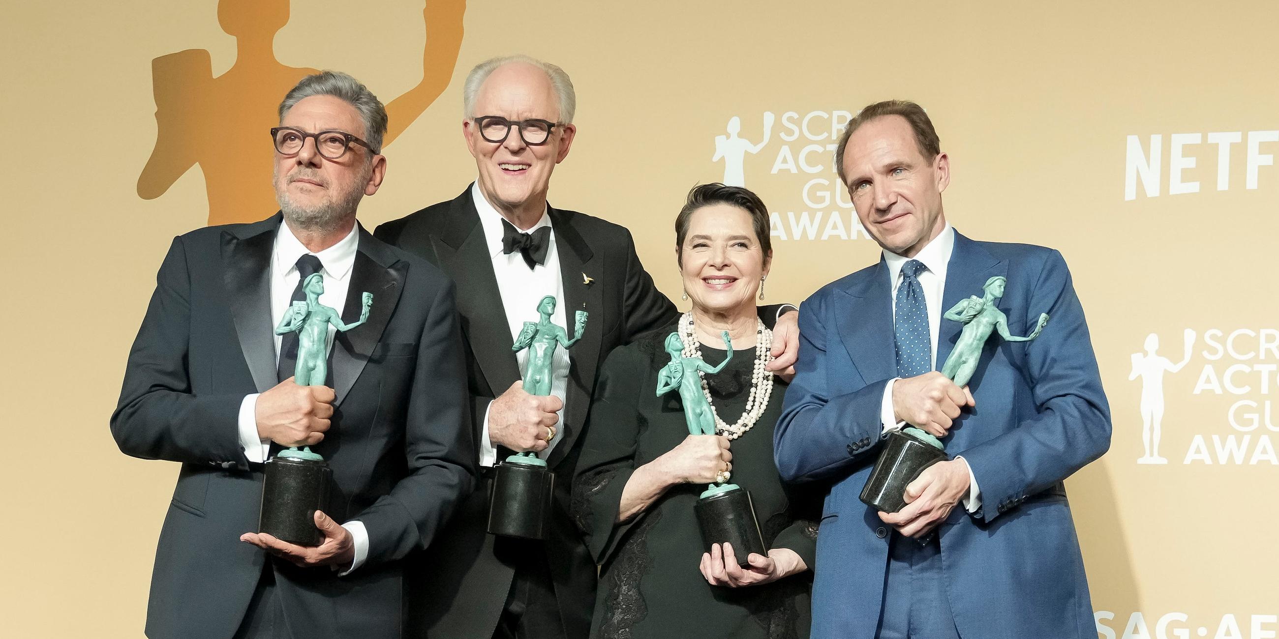 Schauspieler (v.l.n.r.) Sergio Castellitto, John Lithgow, Isabella Rossellini und Ralph Fiennes.