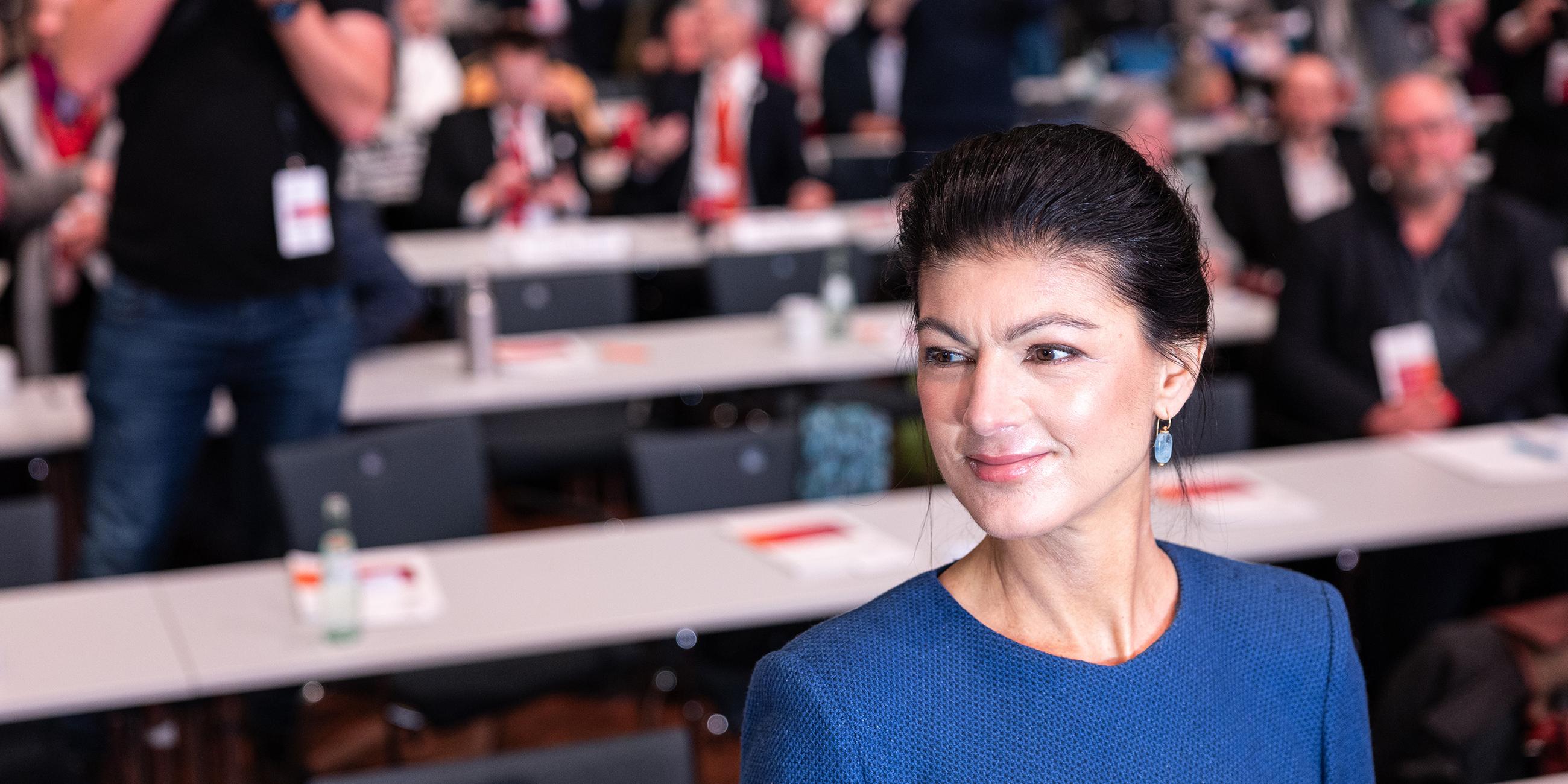 Sahra Wagenknecht auf Parteitag des BSW