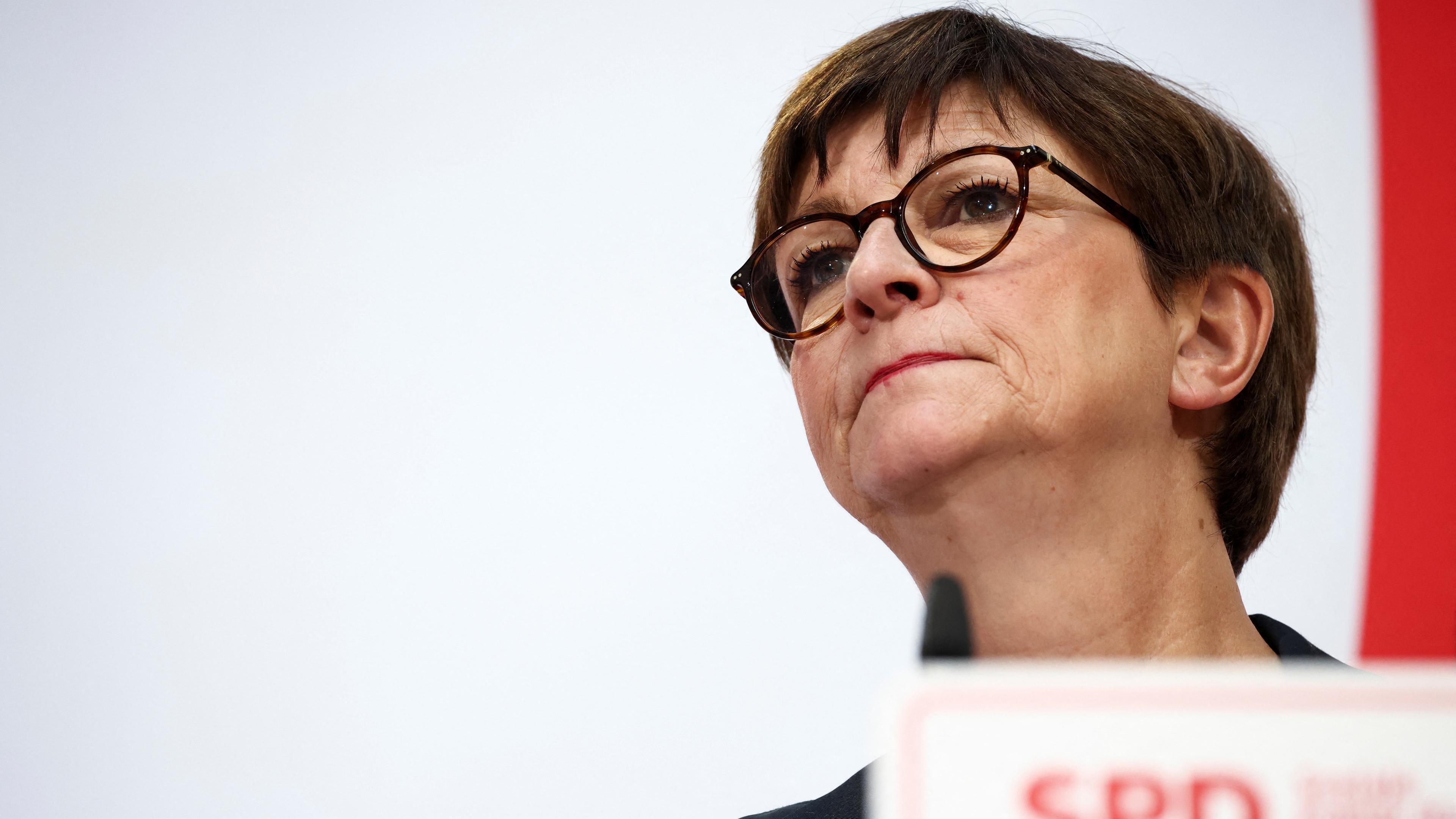 SPD-Co-Vorsitzende Saskia Esken nach den Landtagswahlen in Thüringen und Sachsen (Archiv).