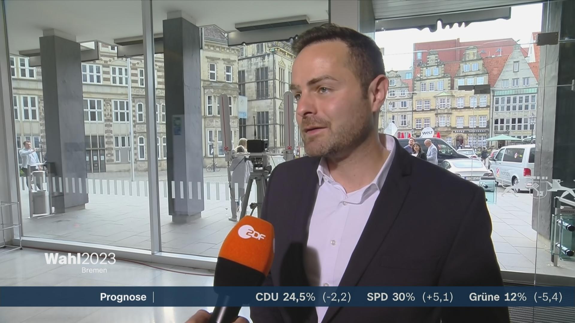 Thore Schäck äußert sich zu der Prognose der Bremen-Wahl