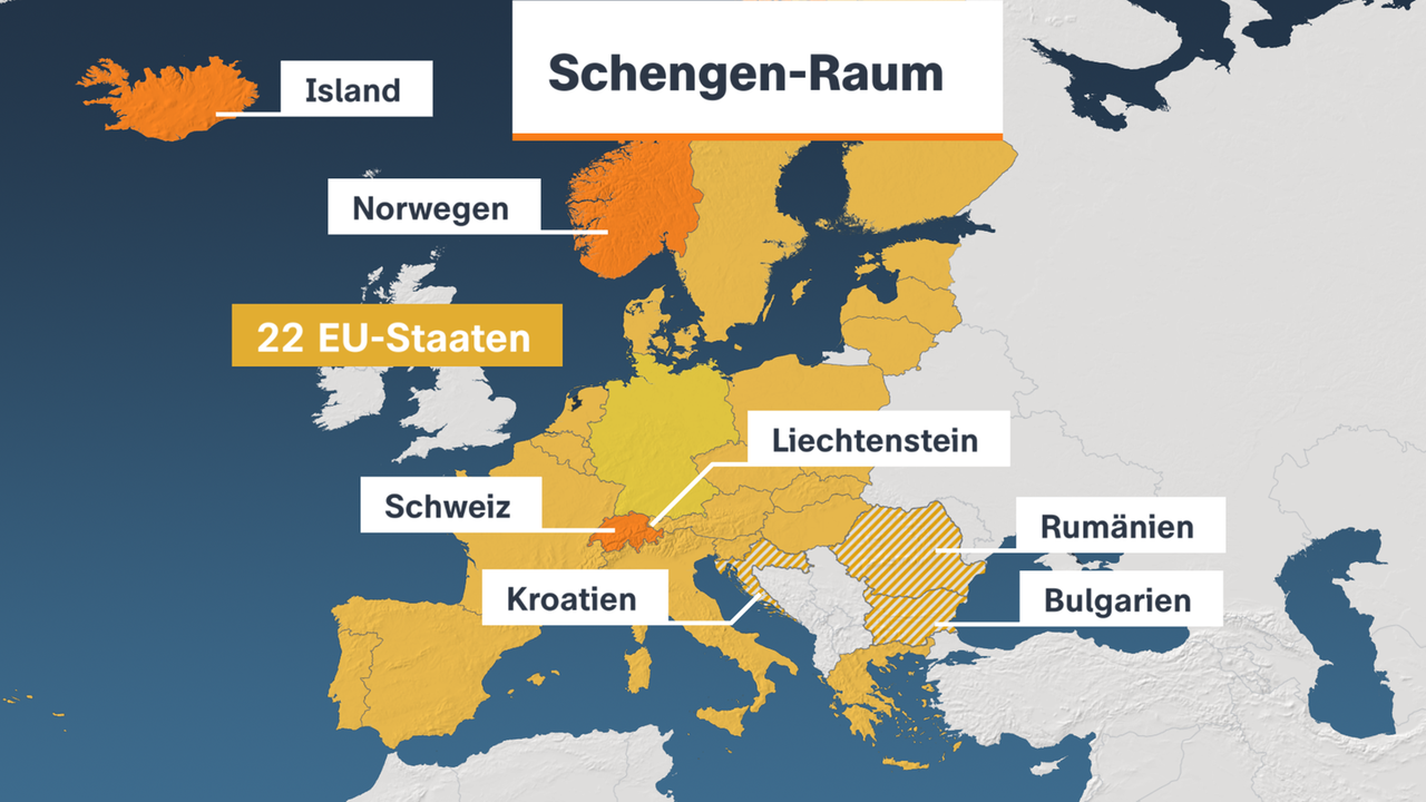 Schengen, Karte