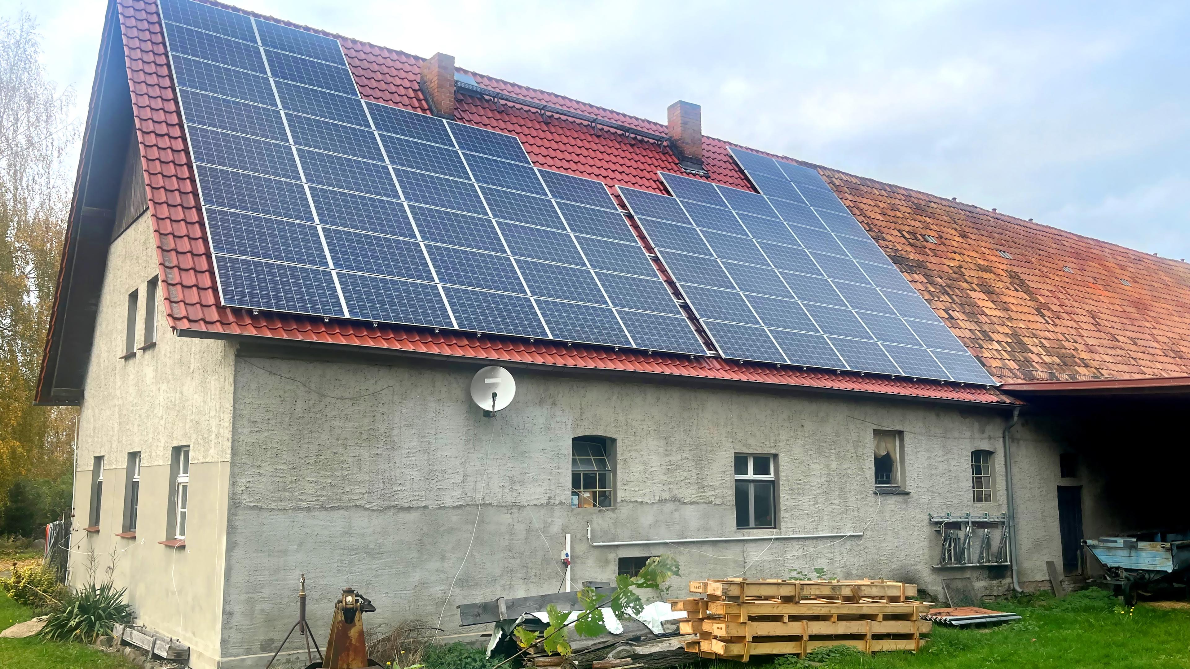 Solaranlage auf dem Hausdach