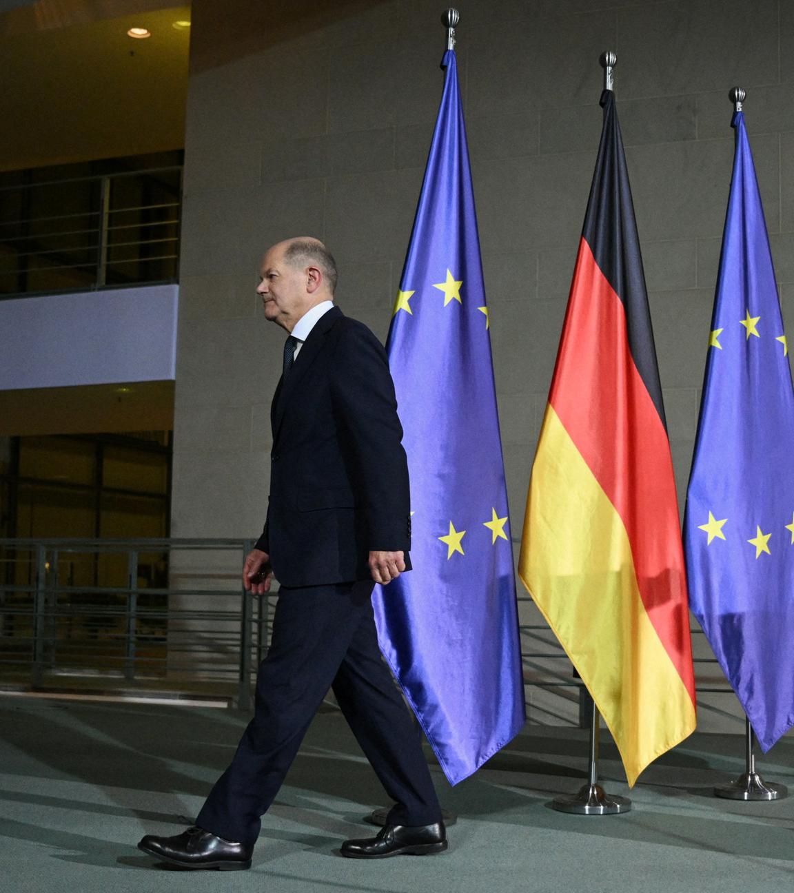 Scholz nach der Rede zum Rauswurf Lindners aus der Ampel - Geht von der Bühne