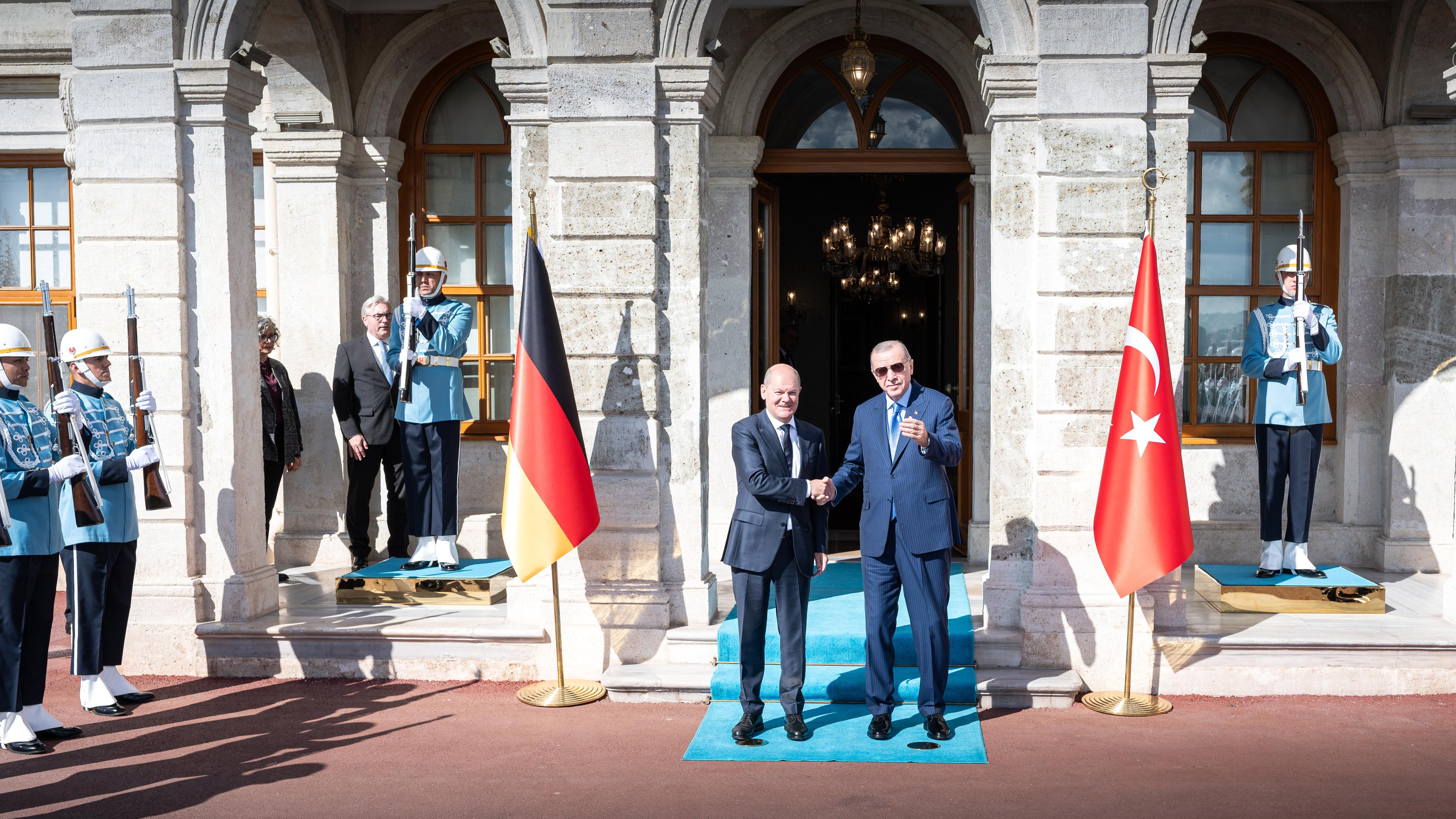 Scholz und Erdogan in Istanbul / dpa