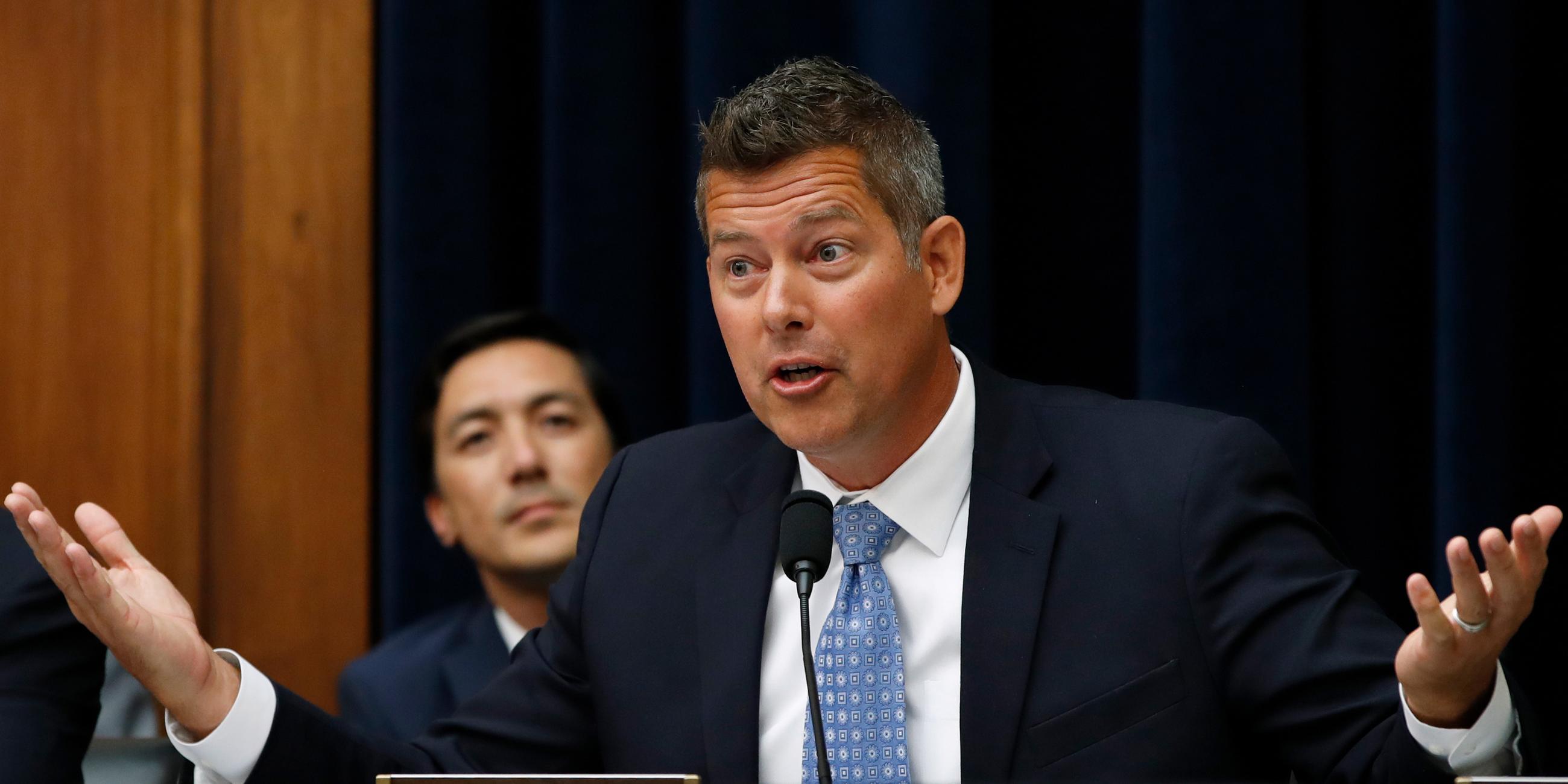 Der Abgeordnete Sean Duffy, Republikaner aus Wisconsin, spricht während einer Anhörung am 18. Juli 2018 auf dem Capitol Hill in Washington. 