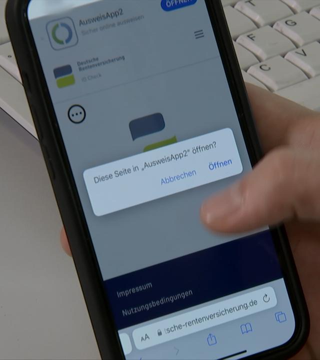Handy mit Renten-App