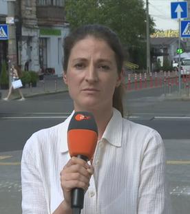 ZDF-Reporterin Alicia Jung in Kiew