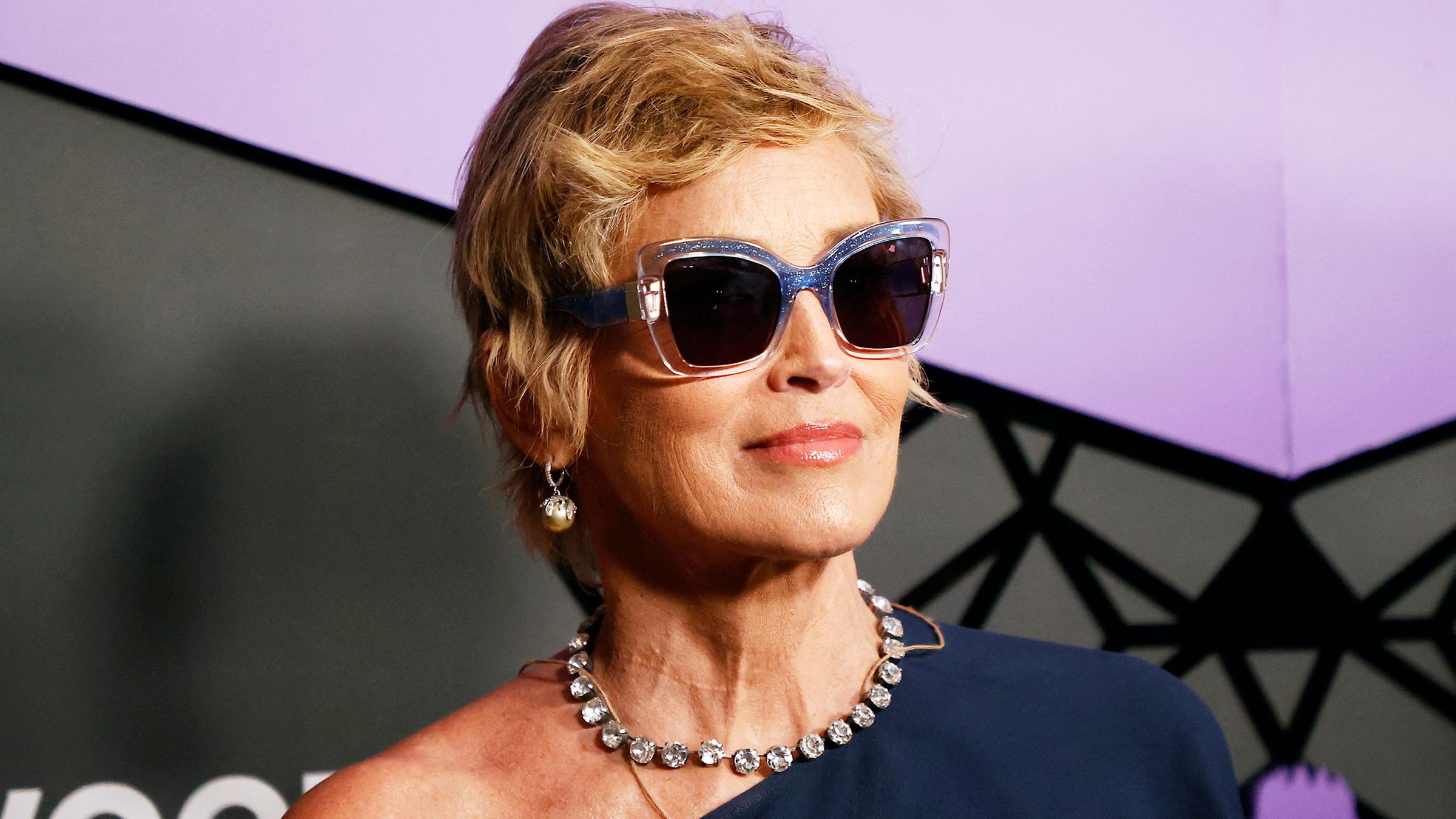 Sharon Stone mit Sonnenbrille