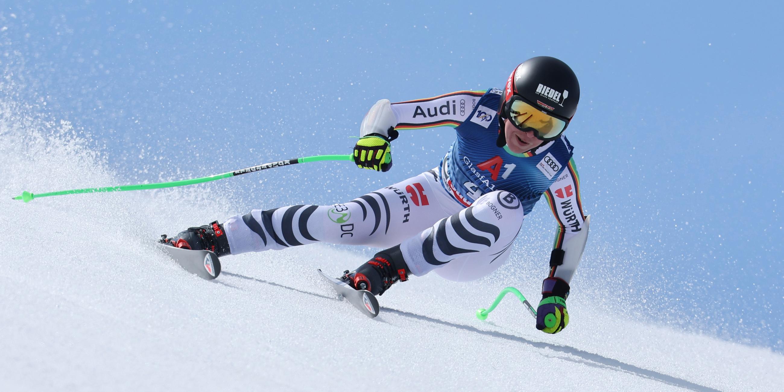 Skirennläuferin Kira Weidle beim Super-G-Weltcupfinale im österreichischen Saalbach