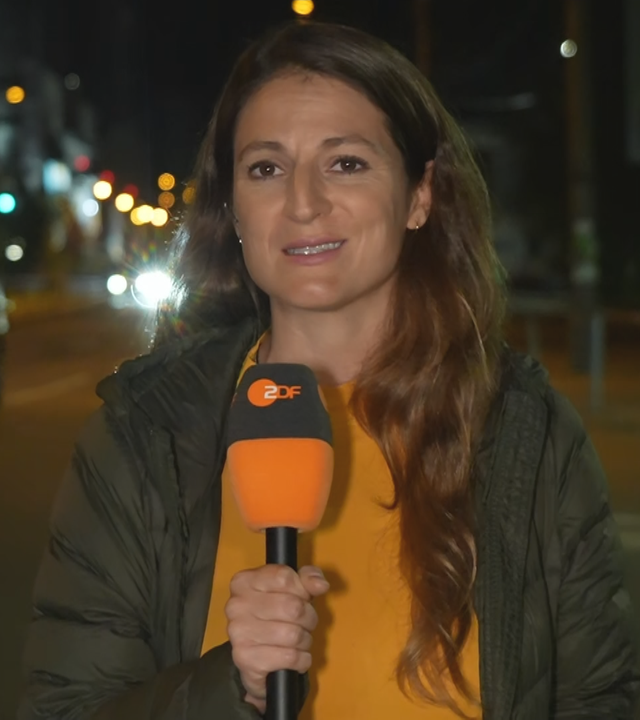 ZDF-Reporterin Alica Jung zugeschaltet aus der Ukraine