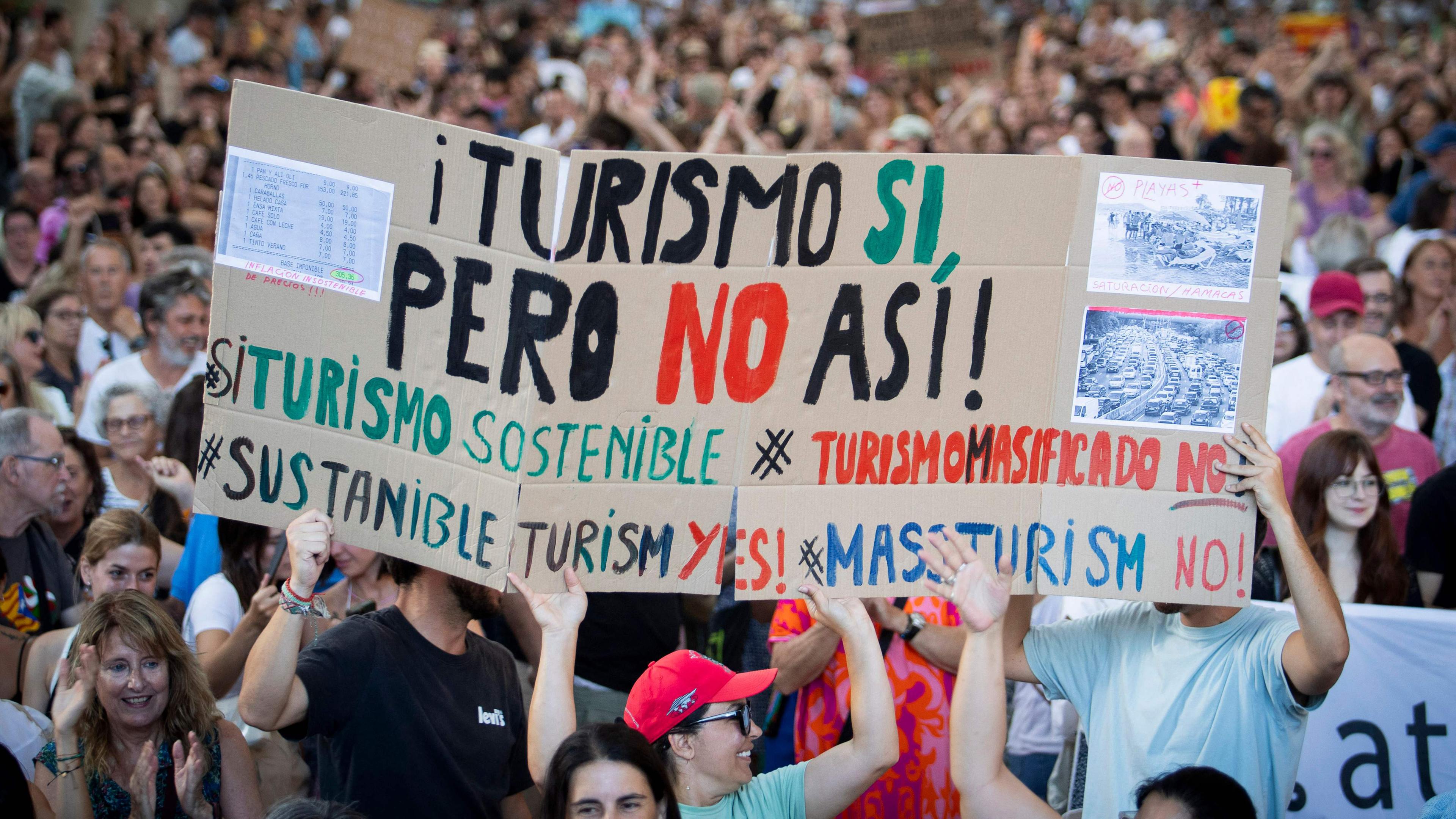 Mallorca: Protest gegen Massentourismus und Immobilienpreise auf der Insel Mallorca in Palma de Mallorca