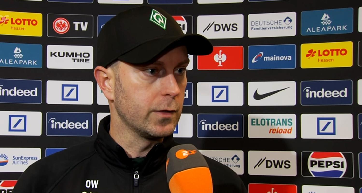 Werder Bremen Trainer Ole Werner im Gespräch mit dem ZDF.