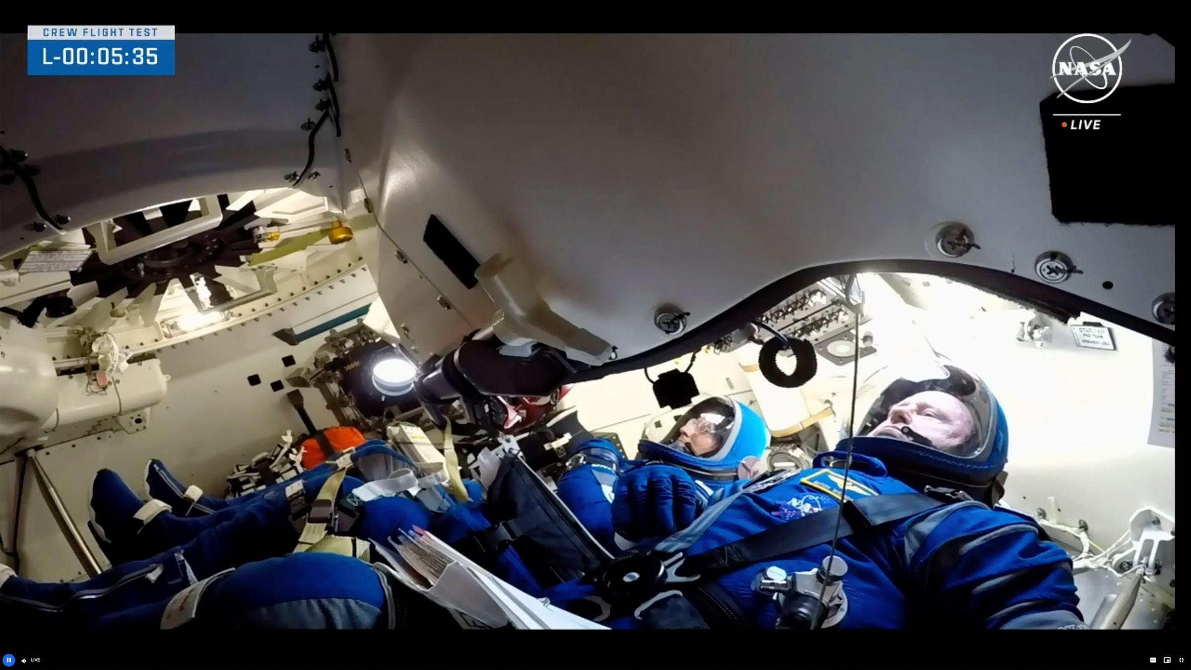 "Starliner" Raumschiff erstmals mit Astronauten aufgebrochen am 05.06.2024.