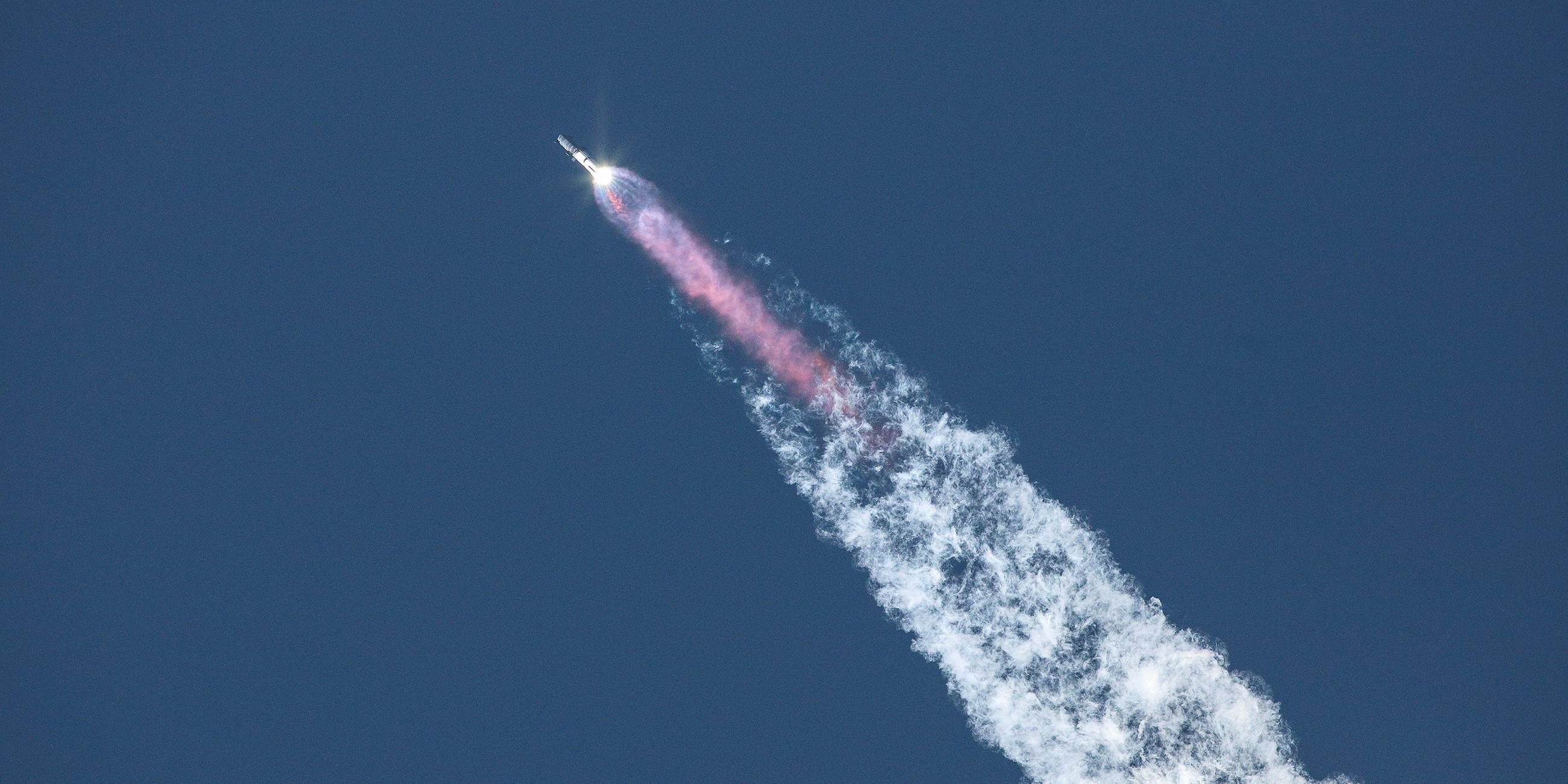 Testflug des Starship von SpaceX