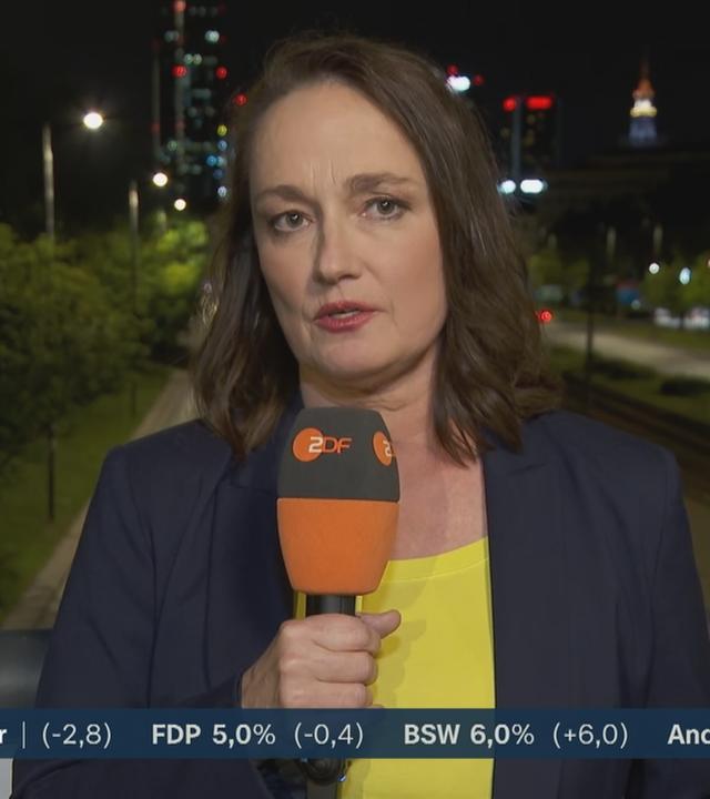ZDF-korrespondentin Nathalie Steger in Polen zur Europawahl 2024