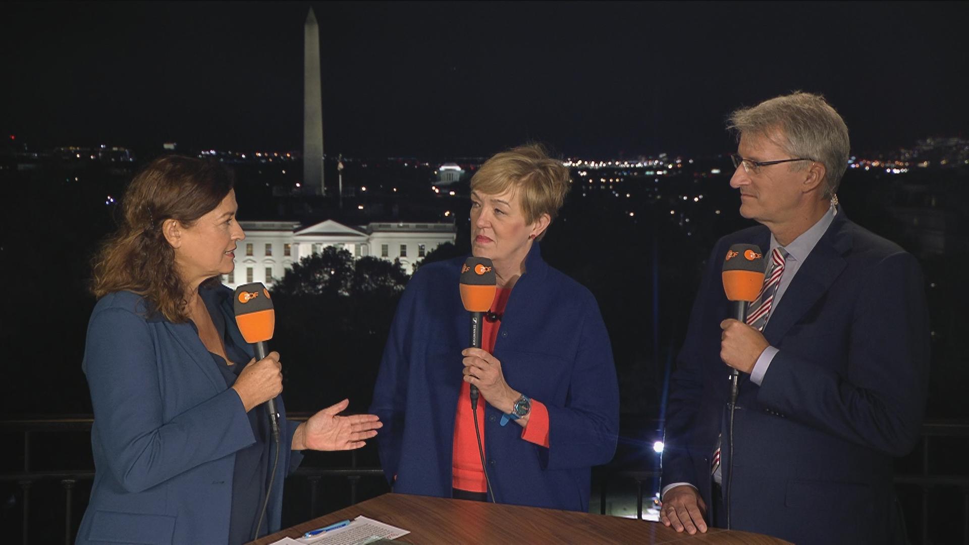 USA-Expertin Stelzenmüller im ZDF-Wahlstudio