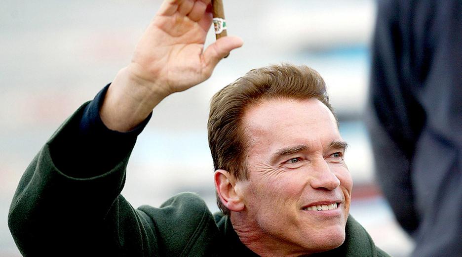 Arnold Schwarzenegger beim Hahnenkammrennen