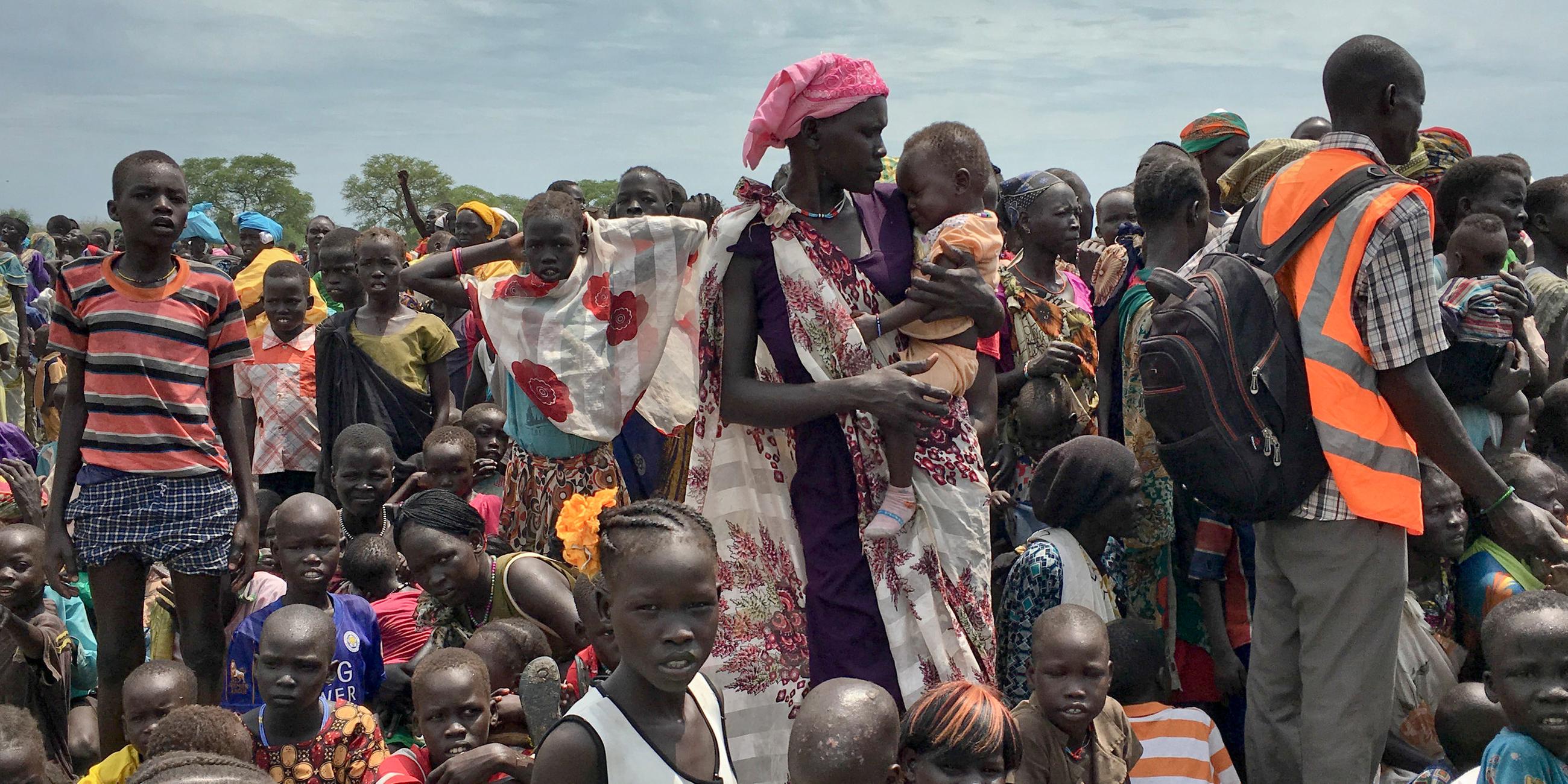 Hungernde Menschen im Südsudan