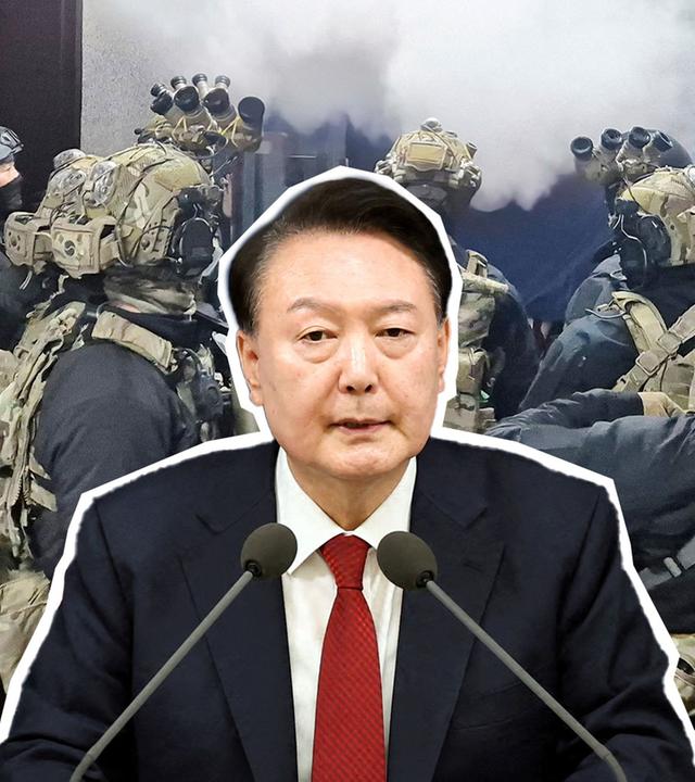 Südkoreas Präsident Yoon Suk Yeol, Hintergrund: Südkoreanische Soldaten im Parlament