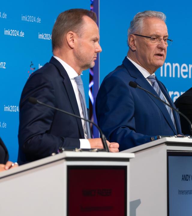 Abschluss Innenministerkonferenz in Brandenburg