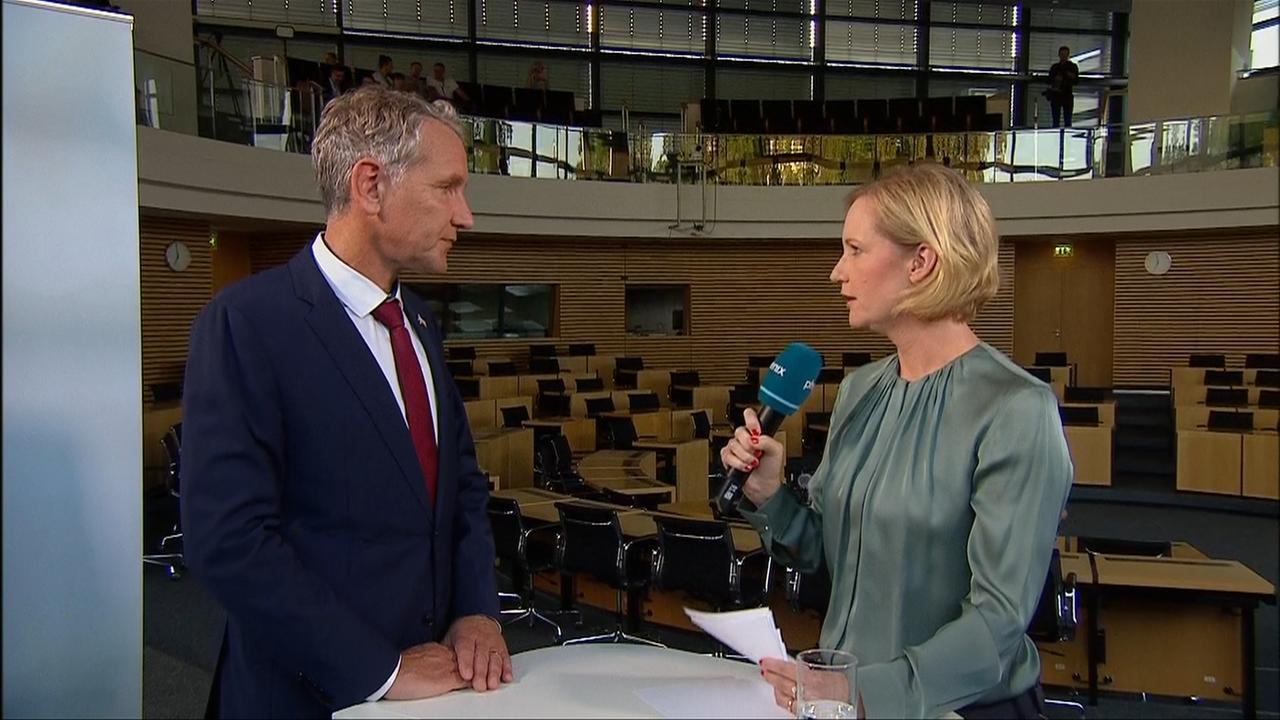 AfDChef Björn Höcke zur Landtagswahl in Thüringen ZDFmediathek