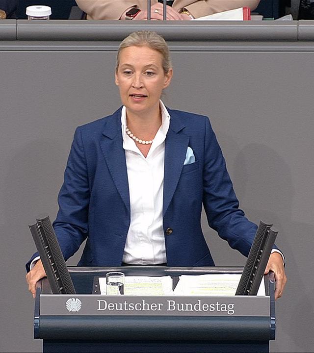 Alice Weidel in der Generaldebatte