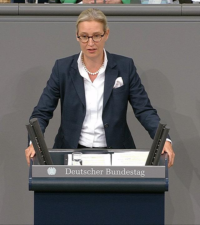 Aussprache: Alice Weidel (AfD)