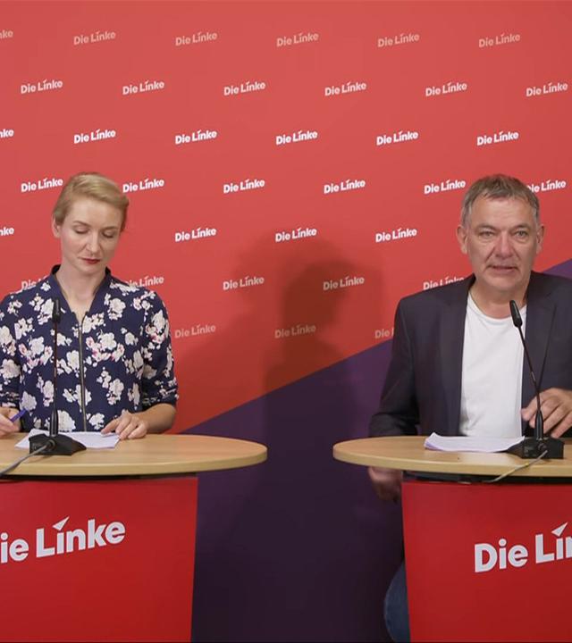 Die Linke: PK mit neuem Spitzendduo