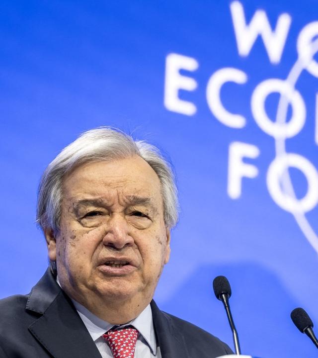 Guterres beim Weltwirtschaftsforum