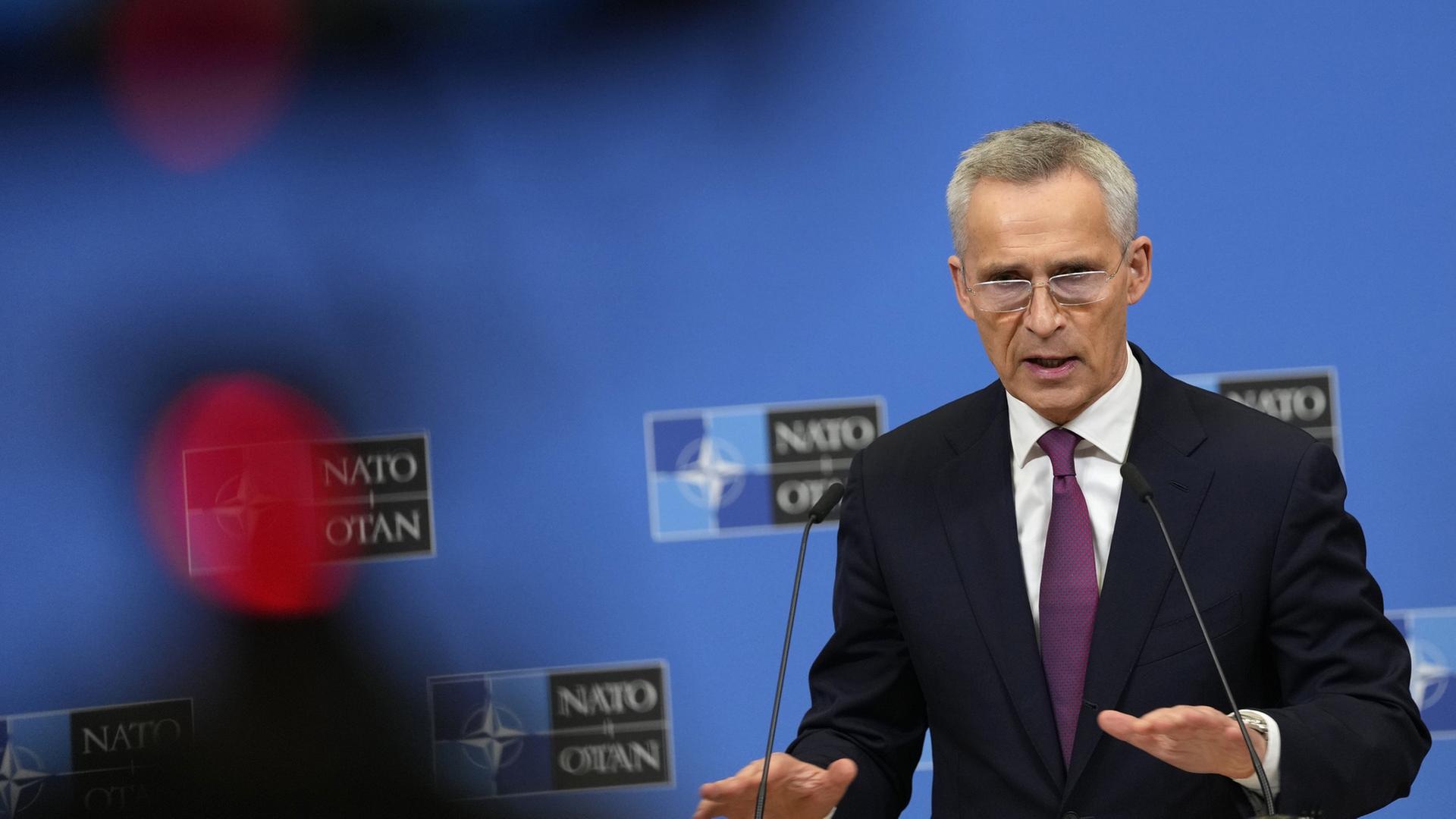 NATO-Außenministertreffen: Stoltenberg zum Abschluss