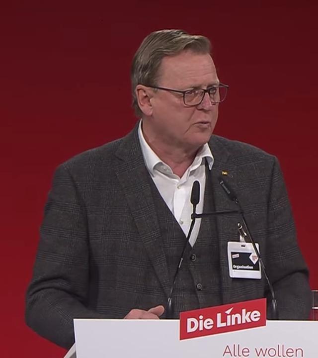 Parteitag Die Linke: Rede von Bodo Ramelow (ehem. Ministerpräsident Thüringen)