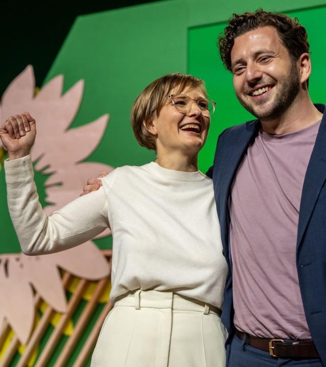 Pressekonferenz Grüne mit neuer Parteispitze