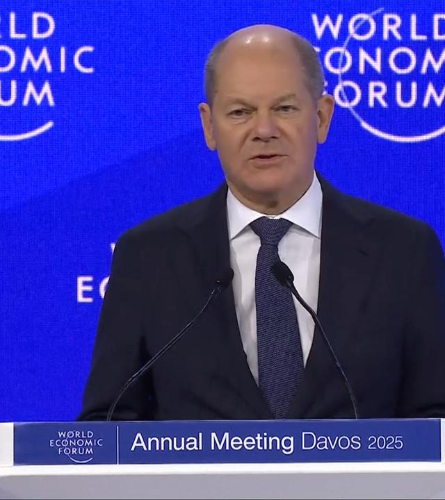 Rede Scholz in Davos