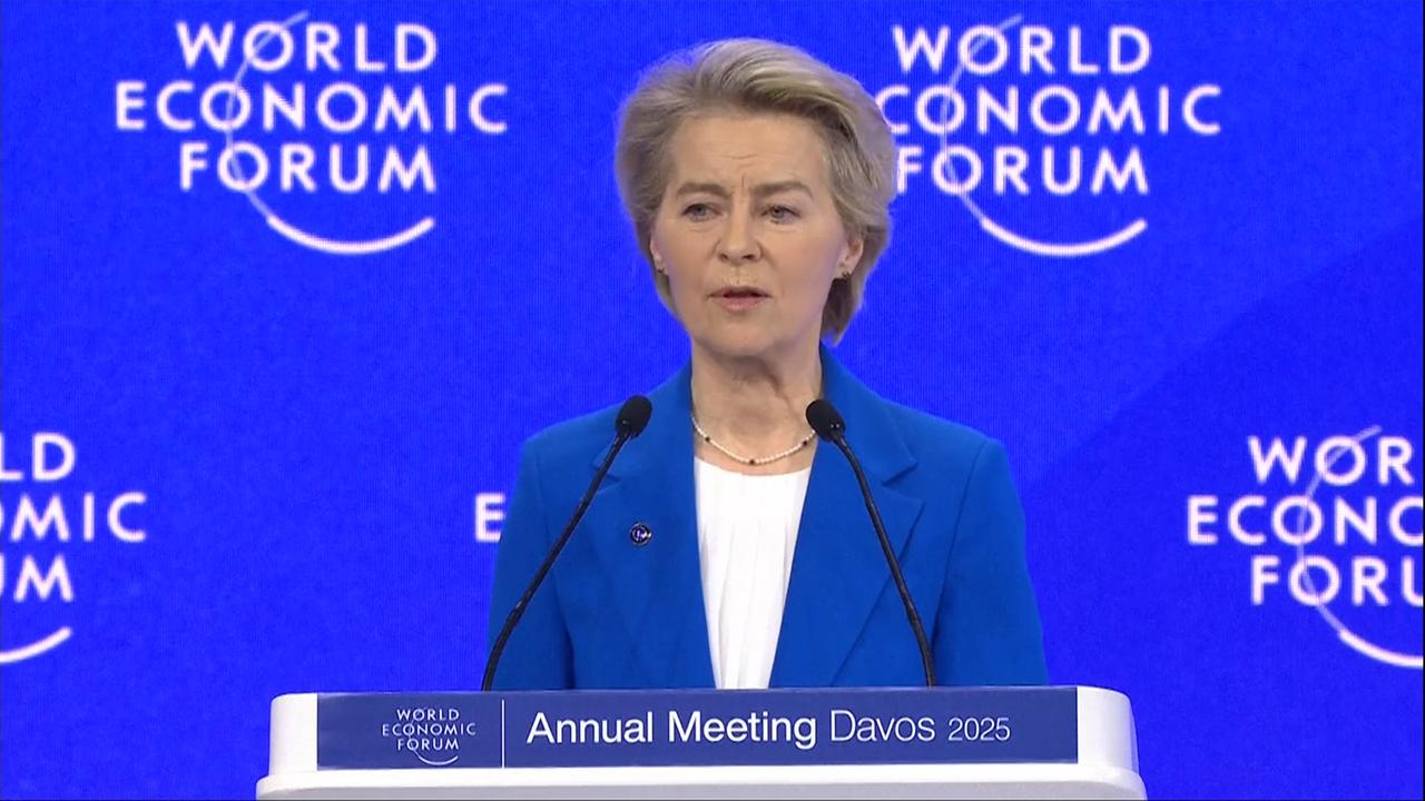 Rede von der Leyen in Davos ZDFmediathek