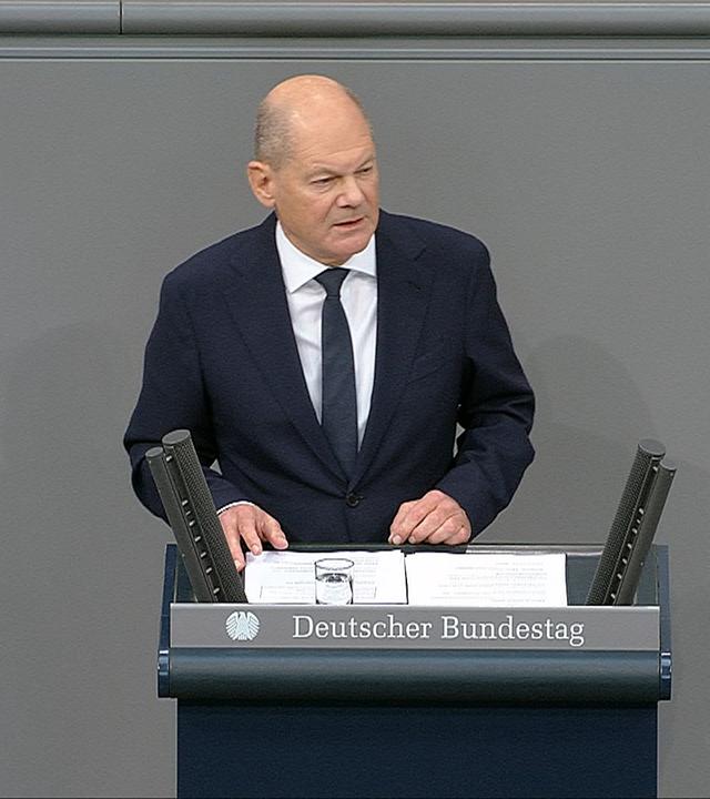 Regierungserklärung Scholz zur aktuellen Lage