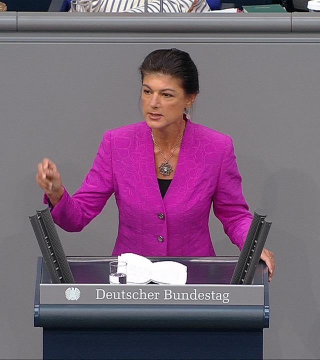 Sahra Wagenknecht in der Generaldebatte