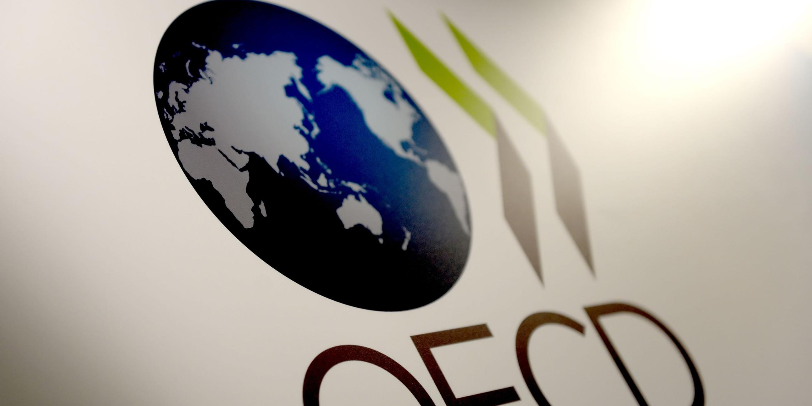 Das Logo der OECD. Symbolbild