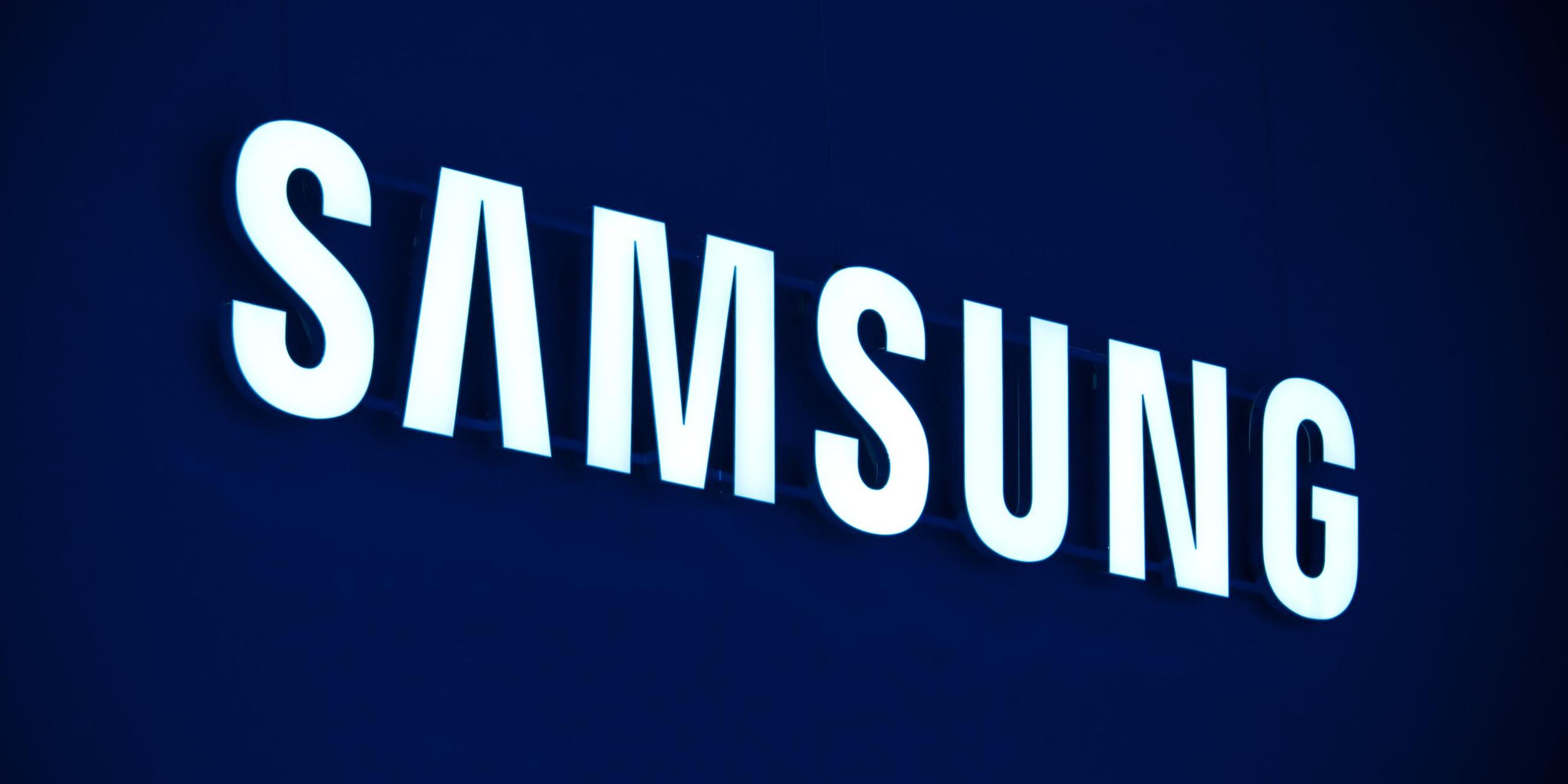 Das Logo des Smartphone-Herstellers Samsung. Archivbild