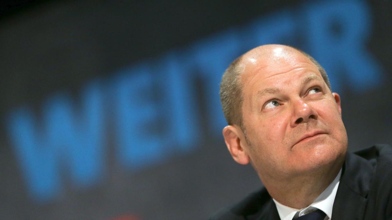 Vizekanzler Olaf Scholz: SPD kann "stärkste Partei" werden ...