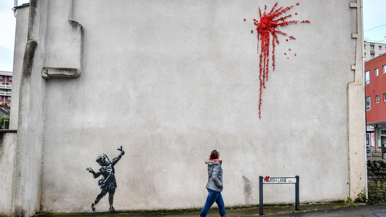 Street Art Werk Aufgetaucht Ein Neuer Banksy In Bristol Zdfheute