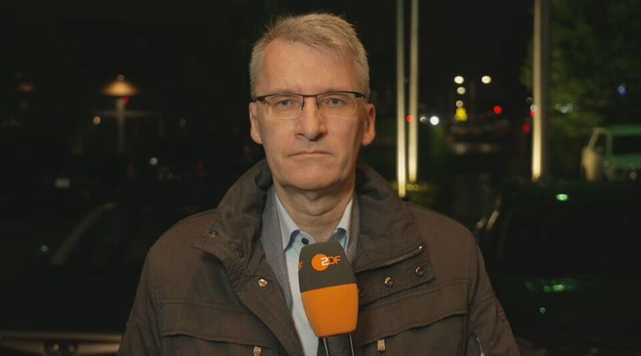 USA-Korrespondent Elmar Theveßen während der Xpress-Schalte.