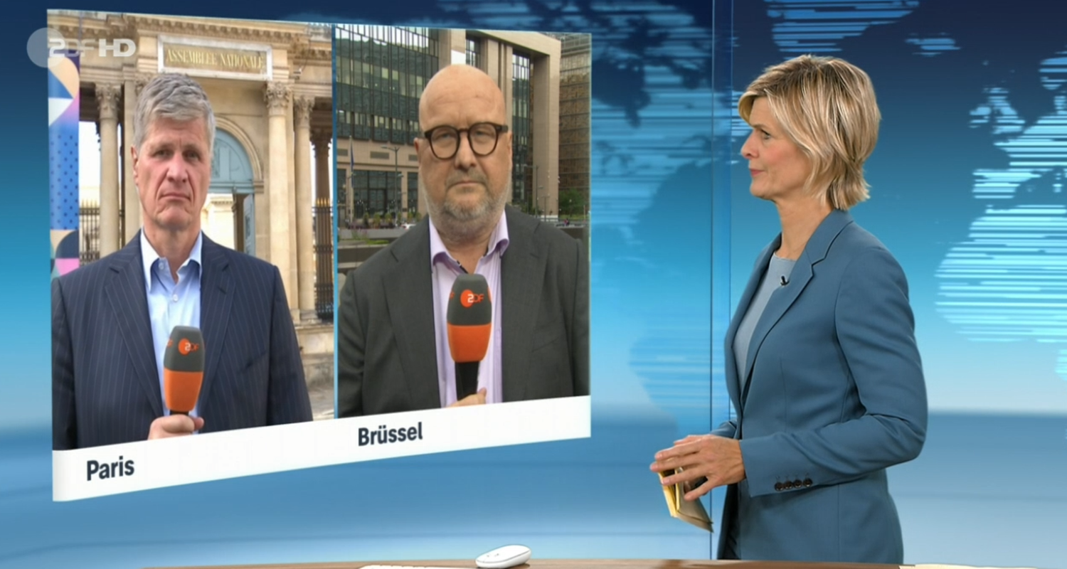 ZDF-Korrespondenten Thomas Walde und Ulf Röller